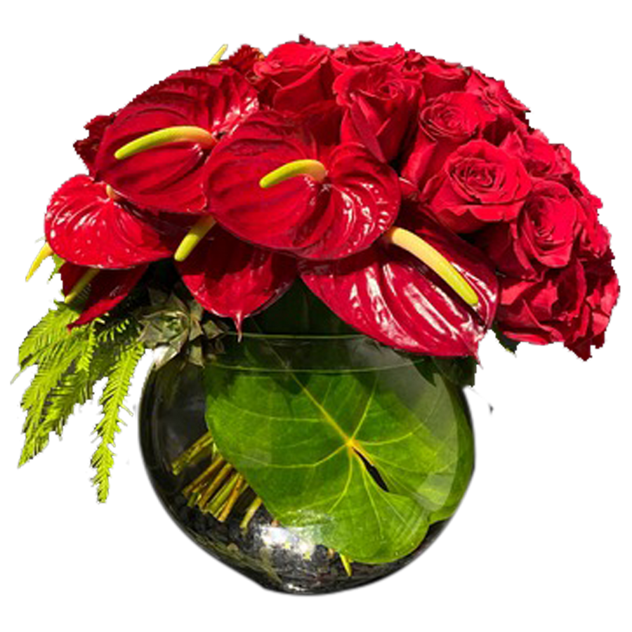 anthurium bouquet delivery Classic Flower Bouquet AFV280-1
